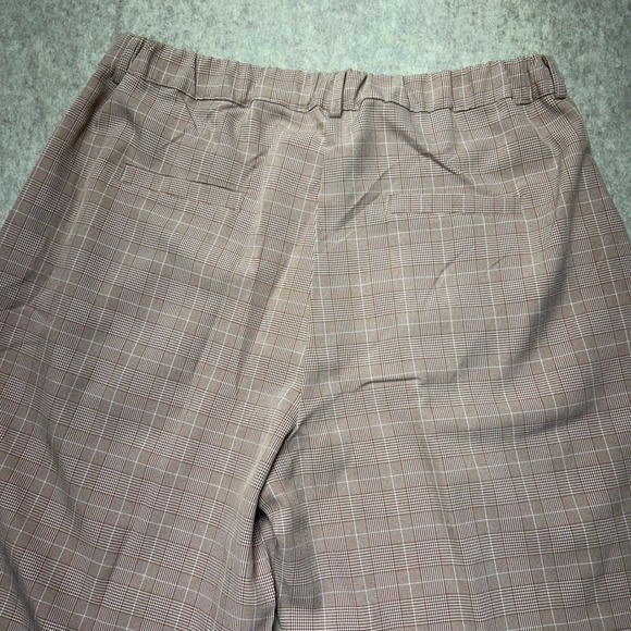 Womens 2XL Plaid Wide Leg High Waist Pants Casual Trousers Elastic Waist NWOT - Picture 6 of 10